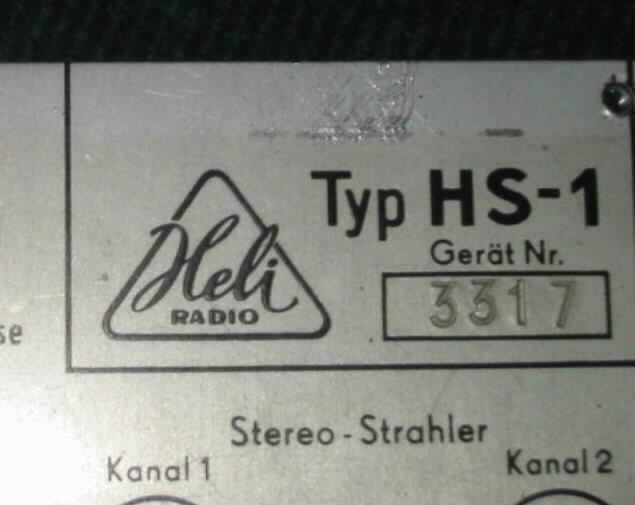 Heli HS-1 Heli HS1 Heli Radio HS1 Hempel  tube amp classic Rhrenverstrker